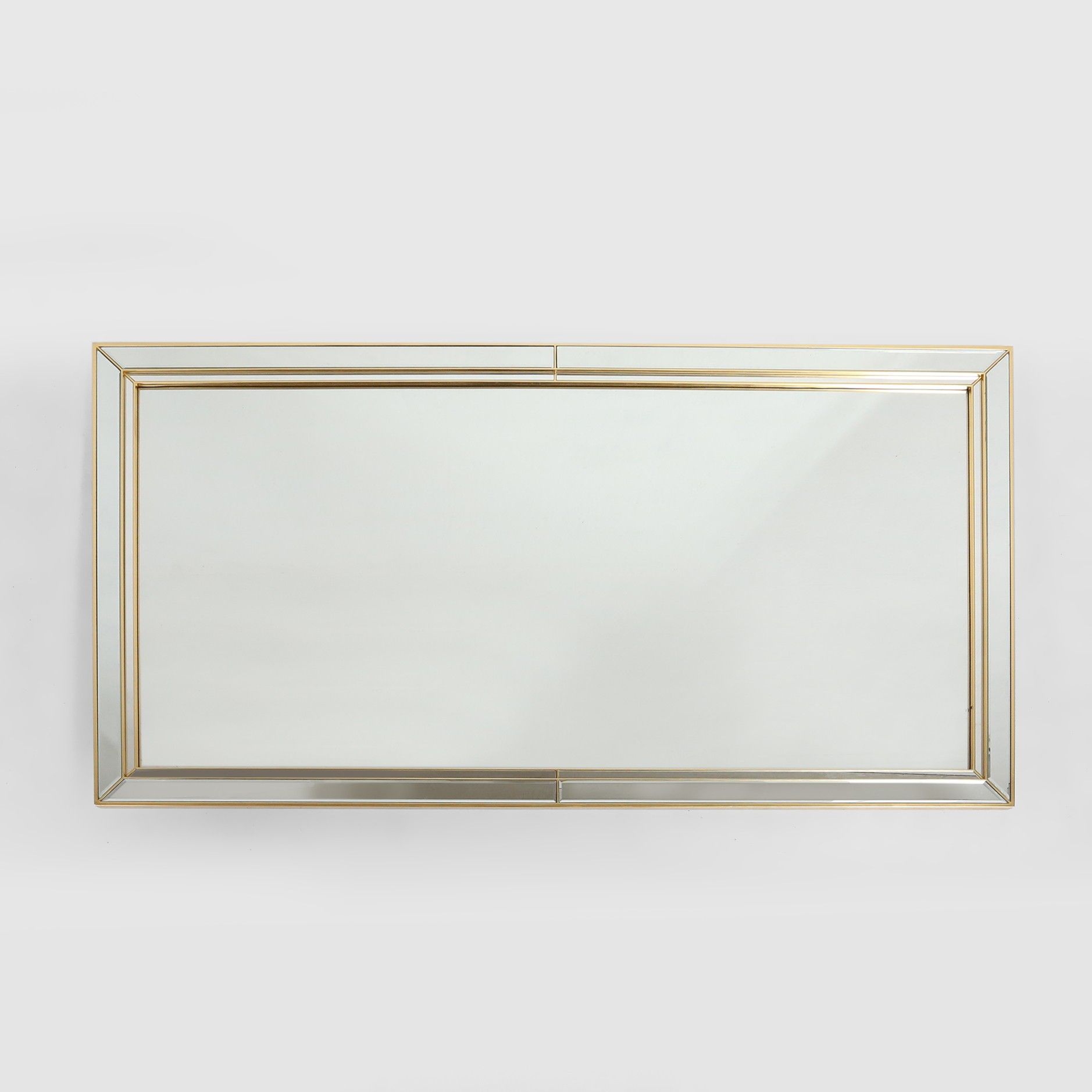 Large Hollywood Regency style Deknudt mirror, Belgium ca. 1980-img